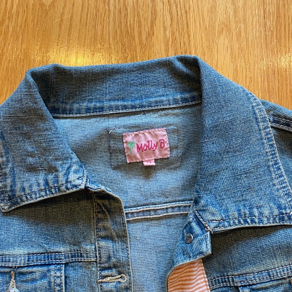 Molly B Designer denim jacket- size medium - Picture 3 of 4